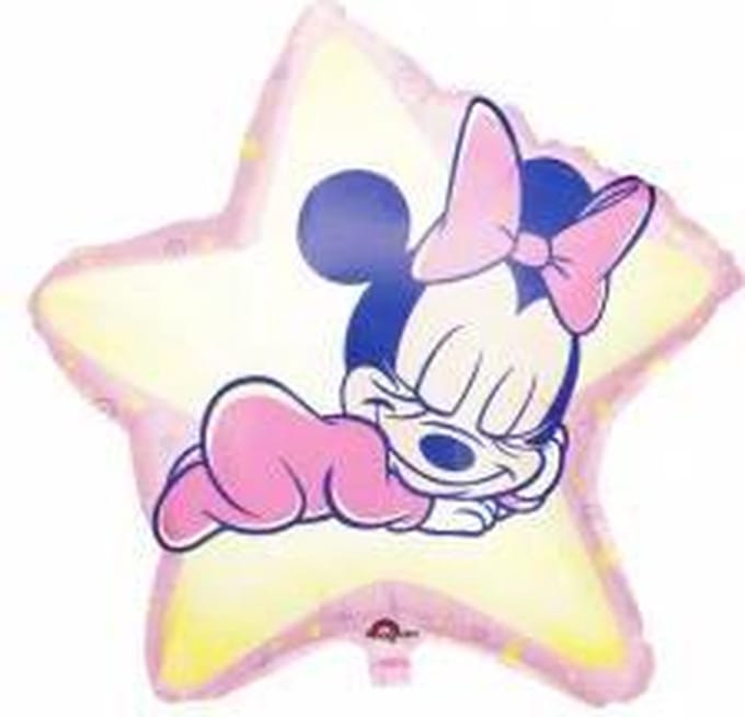 folieballon - Baby Minnie Mouse - ster