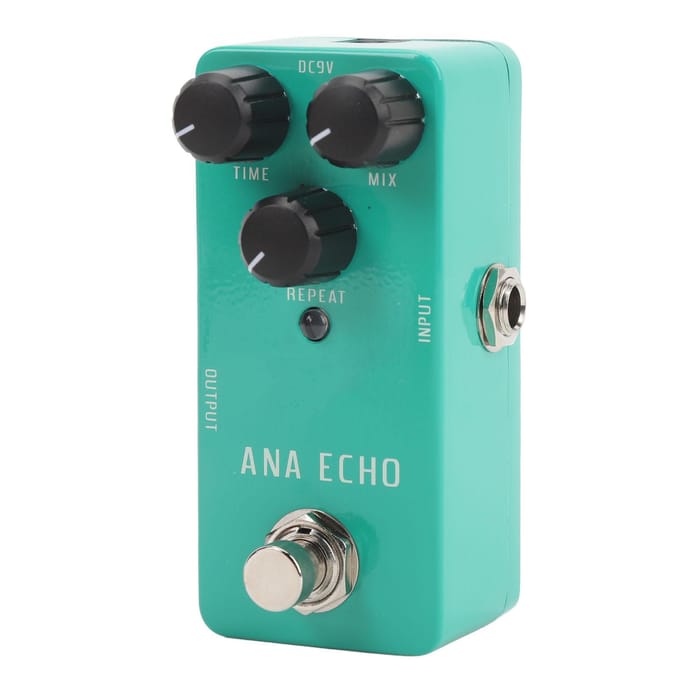 Analoge Delay Pedaal Warm Tape-achtig Echo Geluid True Bypass Elektrische Gitaar Effecten Pedaal DC9V black