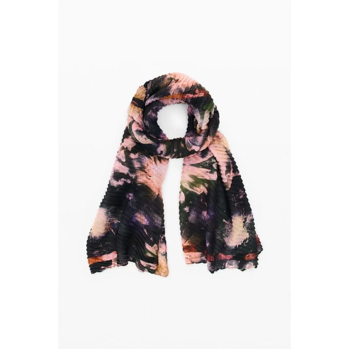 Desigual sjaal Novara Rectangle Foulard Black roze