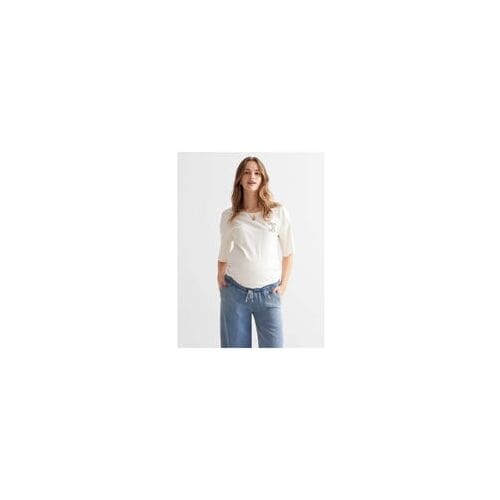 Prénatal zwangerschapsshirt Ivoor Wit S Dames