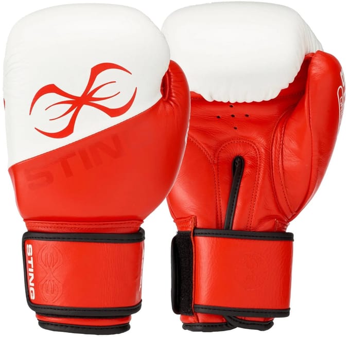 STING Bokshandschoen ORION PRO | klittenband | Rood (Maat: 10OZ)