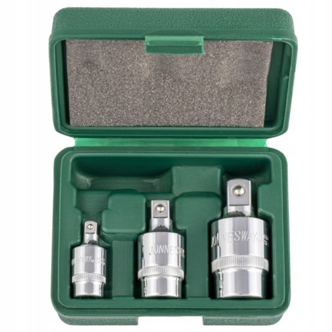 Jonnesway Kogelgewricht Set - 3 Delig - Verchroomd - S15U43S