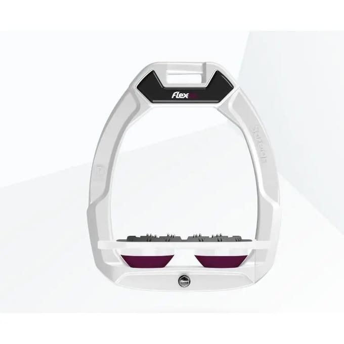 Plat Ultra Grip Veiligheidsijzers Wit/Wit/Pruim Flex-On Safe-On