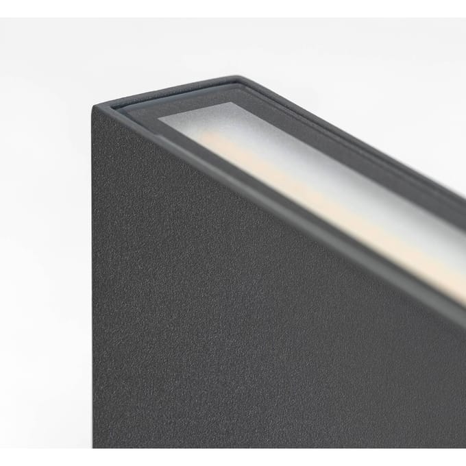 LED buiten wandlamp CMD 9060, 11 cm, antraciet, IP54, omhoog/omlaag