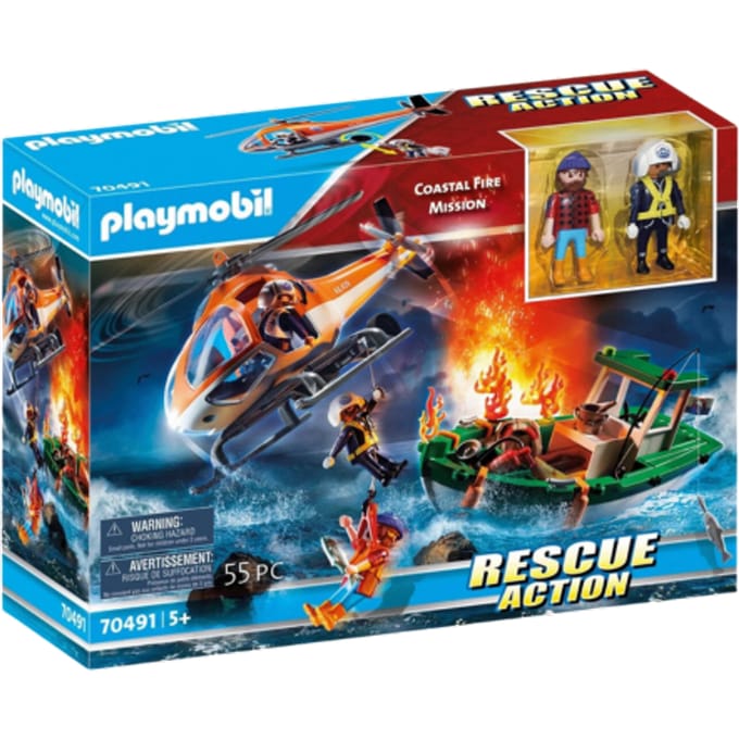 Playmobil Rescue Action Coastal Fire Mission - 70491