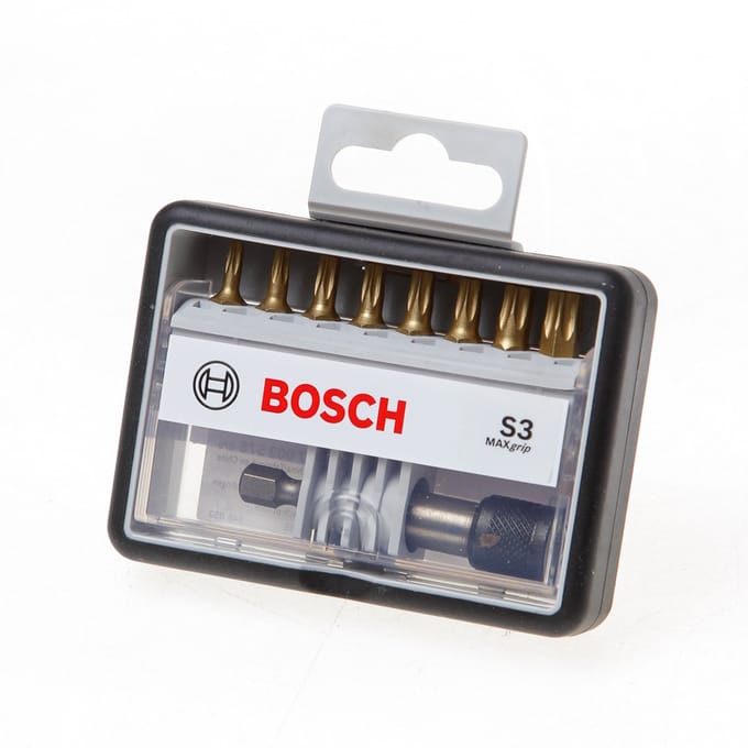 Bosch - 8+1-delige Robust Line bitset S Max Grip 25 mm, 8+1-delig