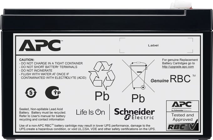APC RBCV210 - Replacement Battery Cartridge | VRLA | 12V 7Ah
