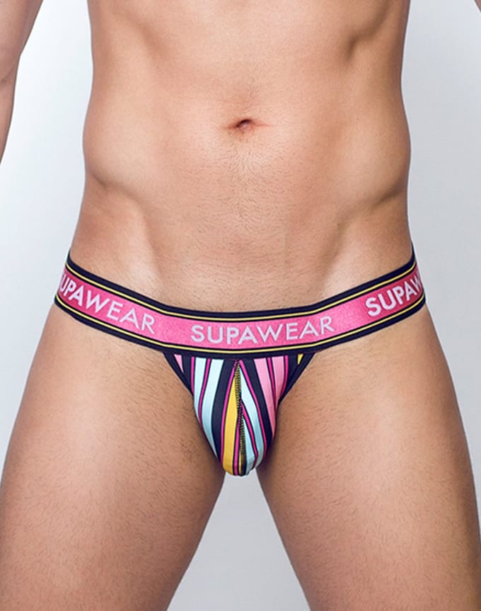 SUPAWEAR Sprint Jockstrap Stripes - MAAT S - Heren Ondergoed - Jockstrap voor Man - Mannen Jock