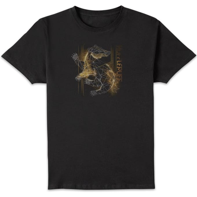 Harry Potter Hufflepuff Geometric t-shirt - Zwart - M