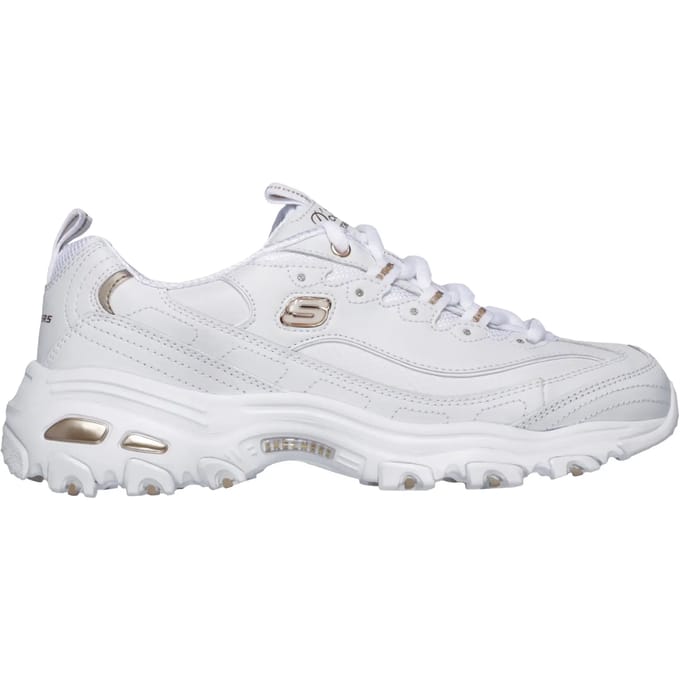 Skechers D'Lites - Fresh Start, witte damessneakers 39 wit