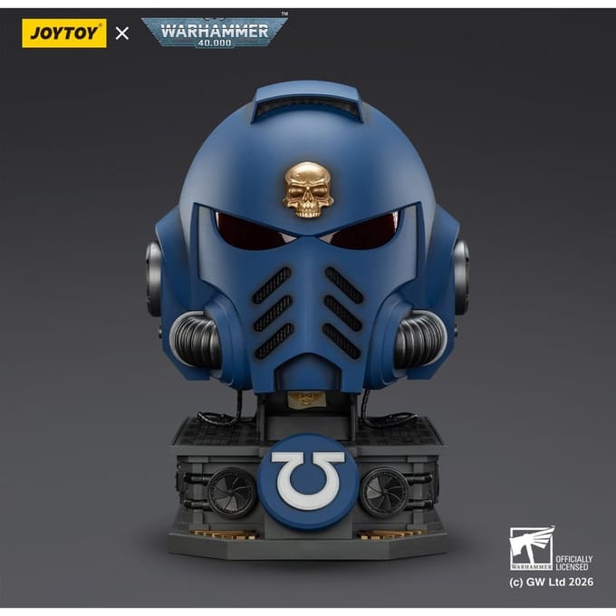 Warhammer 40,000 Captain MkX Helmet & Display Stand Ultramarines 44 cm