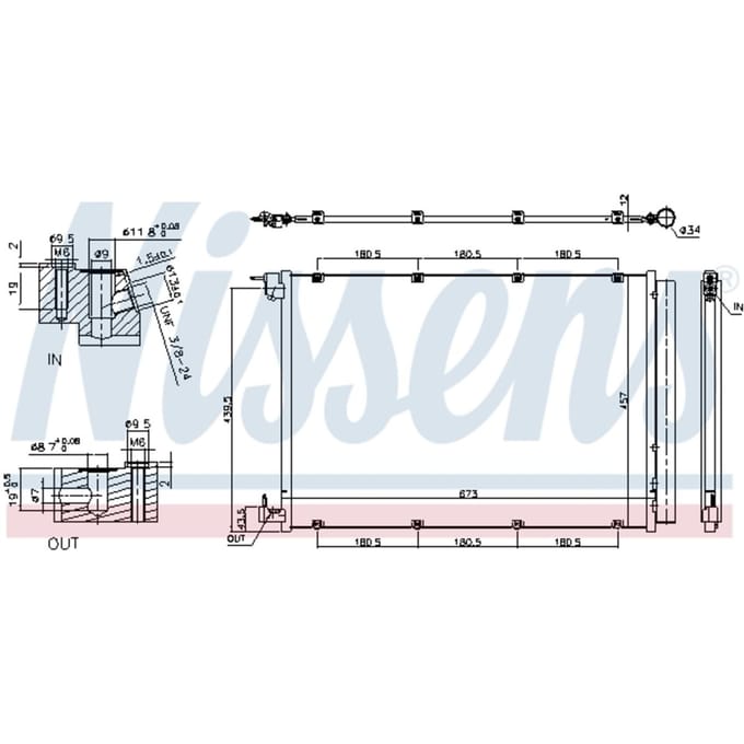 Condensor, airconditioning NISSENS 940432