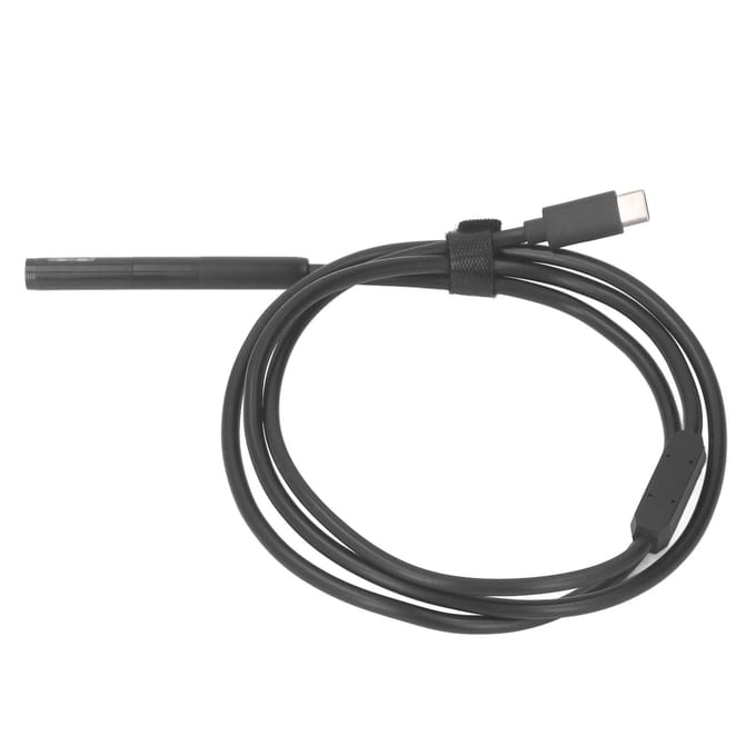 USB C Endoscoop Camera 1920P Dubbele Lens IP67 Waterdichte Inspectiecamera met Semi-Rigide Kabel voor Mobiele Telefoon 1 Meter gray