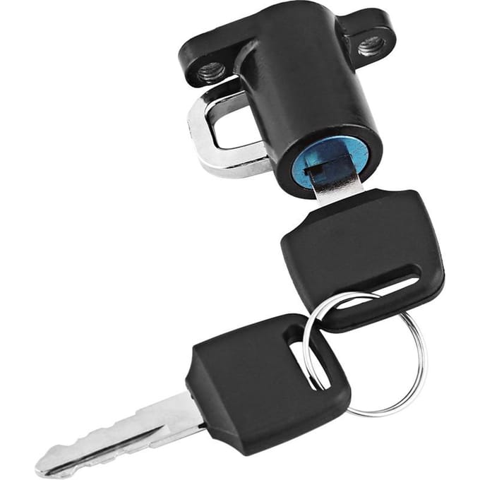 Universele Motorfiets Motor Fiets Helm Slot Ophanghaak met 2 Sleutels Set gray