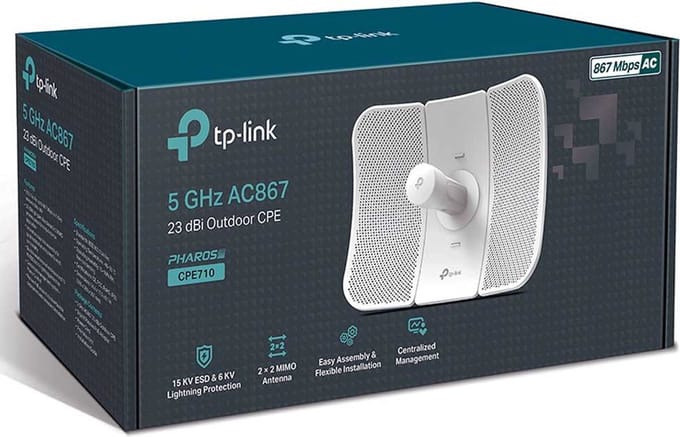 TP-Link CPE710 - Network Accesspoint - WiFi Versterker - Single-Band - 5Ghz