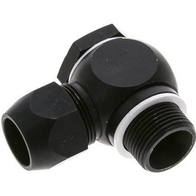20x13mm & G3/4'' Aluminium L-Vorm Knelfitting Buitendraad 10bar Kunststof en Polyamide
