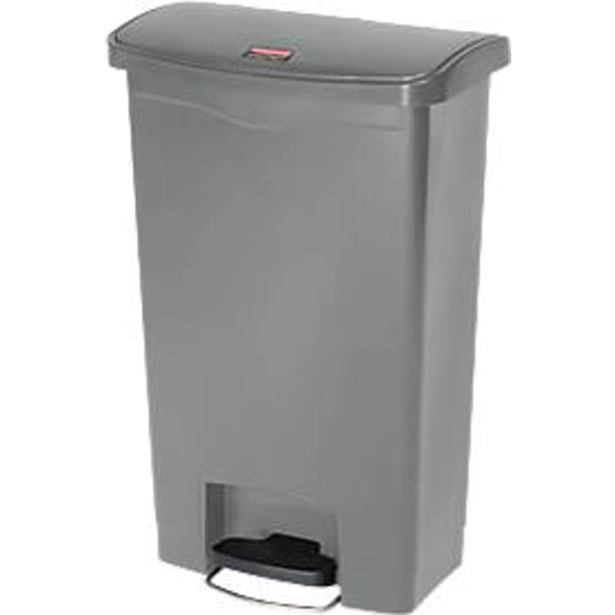Pedaalemmer Slim Jim®, kunststof, volume 50 liter, grijs