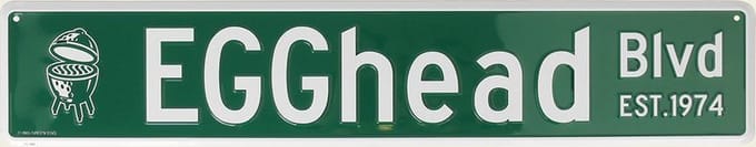 Big Green Egg - Egghead - Boulevard - Straatnaam - Streetsign -