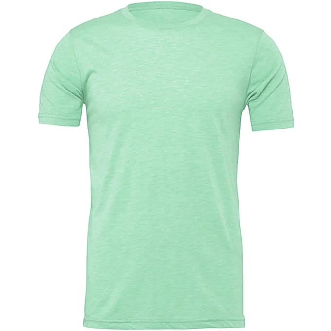 Unisex T-shirt met korte mouwen Bella+Canvas Prism Mint- S