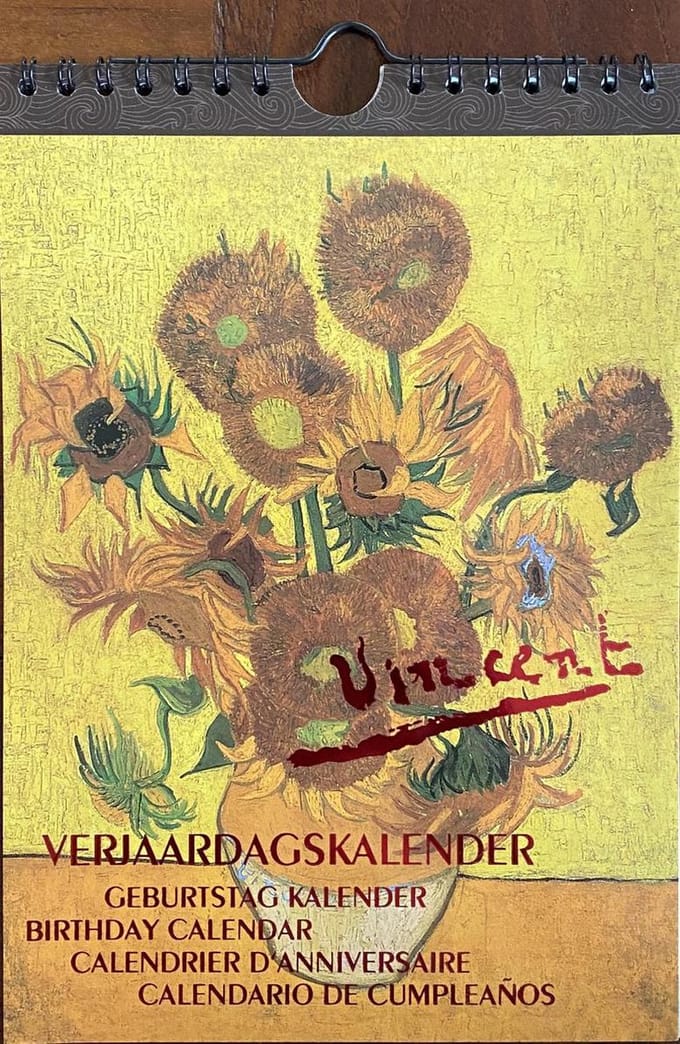 Vincent van Gogh Verjaardagskalender