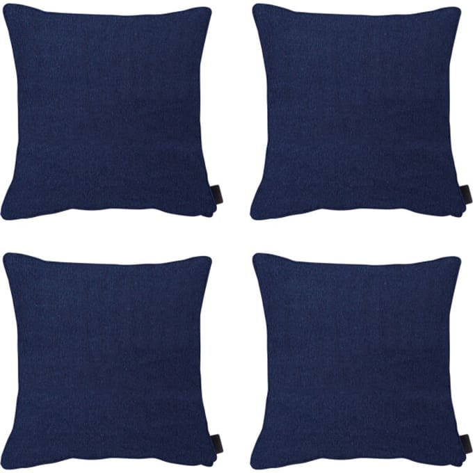 Madison - Sierkussen Panama indigo - Ca. 60x60 cm - Set van 4