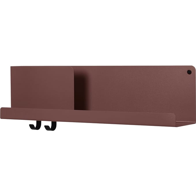 Muuto Folded rek - deep red - 63 x 16,5 cm