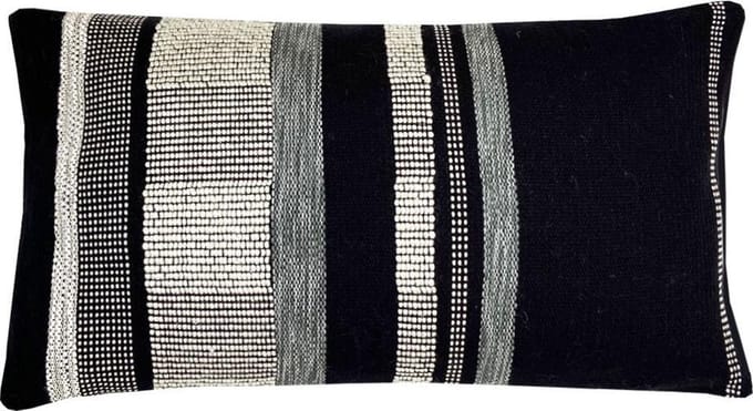 Black texture cushion rectangle