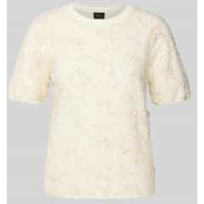 Regular fit shirt met glittergaren en pailletten