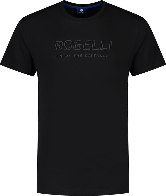 Rogelli Logo Heren Sportshirt - Korte Mouw - Zwart