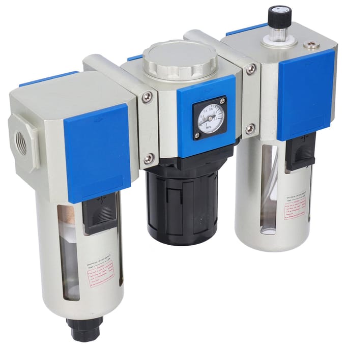 3-Traps Luchtfilter Drukregelaar Perslucht Smeerder Combinatie 160CC Bek CapaciteitGC400‑15