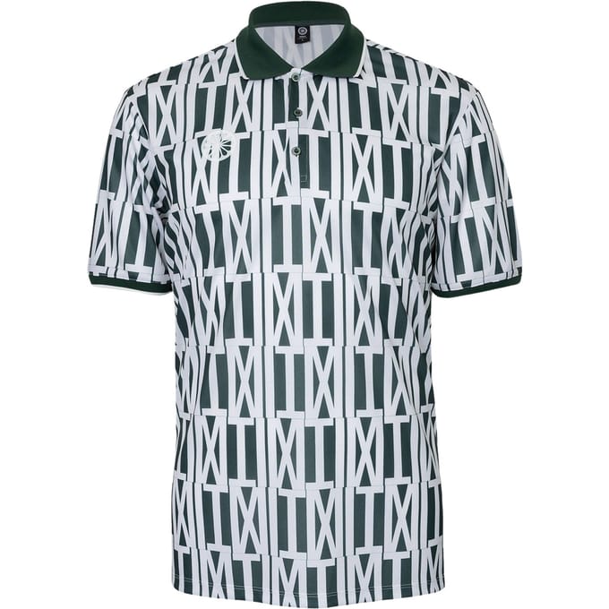 The Indian Maharadja Pique Printed Polo Heren - Maat M