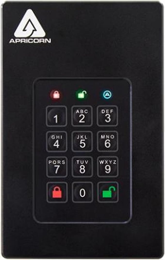 Apricorn Aegis Fortress FIPS Level 3 - Externe HDD - 4TB