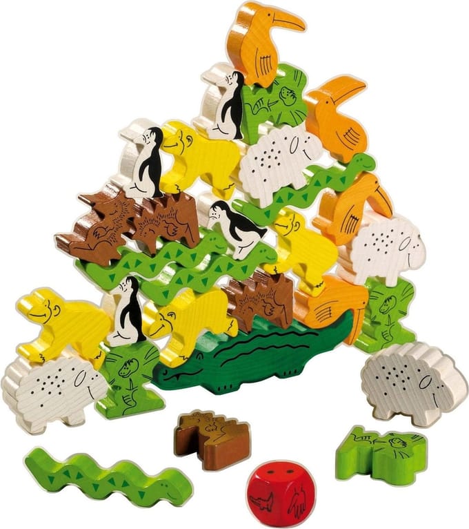 Speelgoed | Wooden Toys - !!! Jeu - Pyramide Danimaux (Frans) = Duits 4478 - Ned