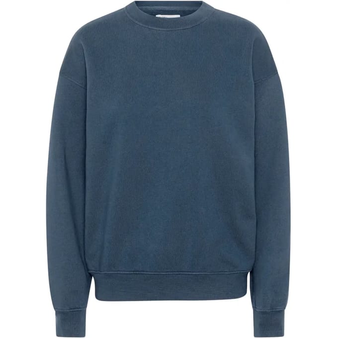 Sweatshirt ronde hals Colorful Standard Organic oversized petrol blue