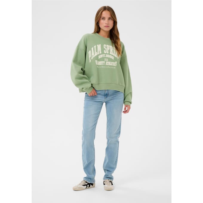 Kaffe KAsussi Sweatshirt Dames Trui - Sea Spray