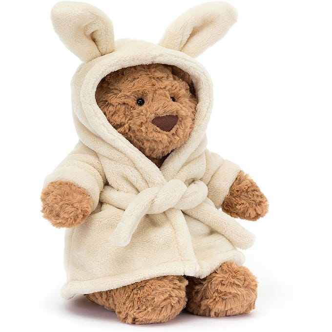 Jellycat knuffel Bartholomew Bear bathrobe