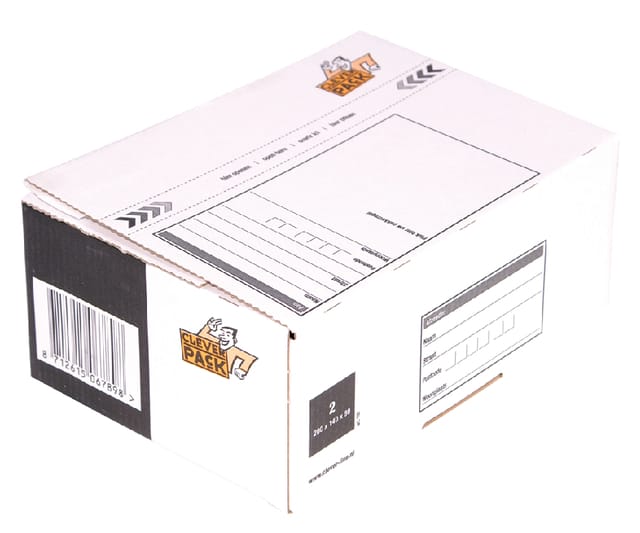 Postpakketbox 2 cleverpack 200 x 140 x 80 mm - 5 stuks