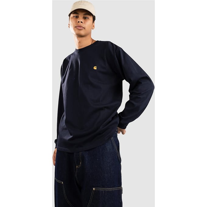 Carhartt WIP Chase Longsleeve blauw