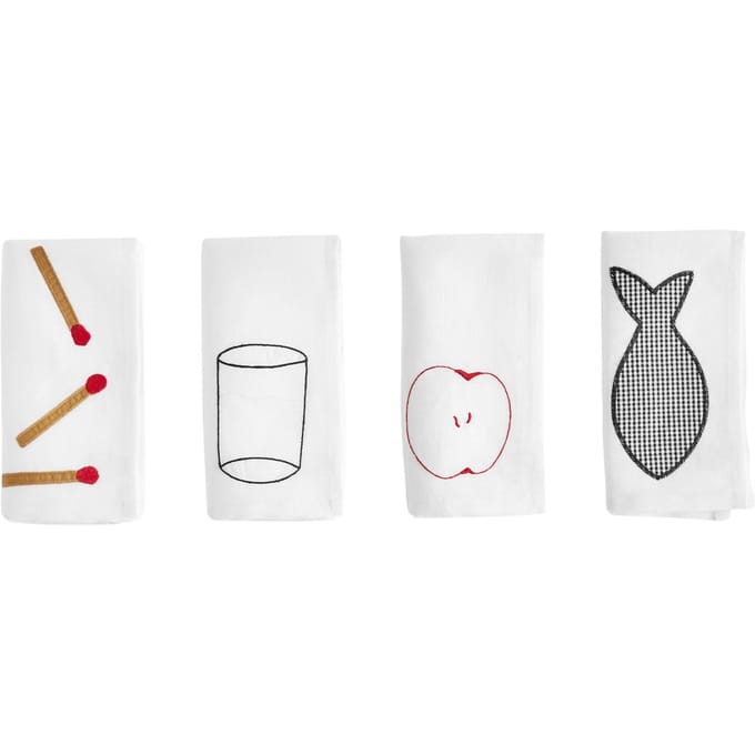 HAY Sobremesa Servet - set van 4 - white