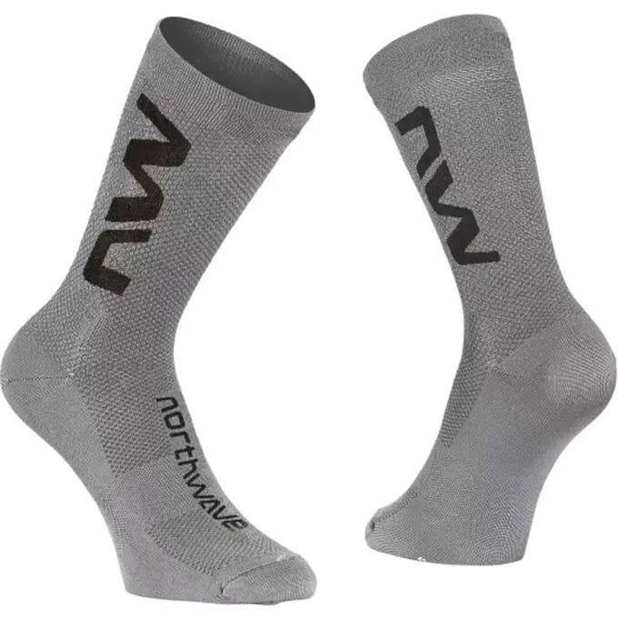 Fietssok Northwave Extreme Air Sock Grey Black-Schoenmaat 34 - 36