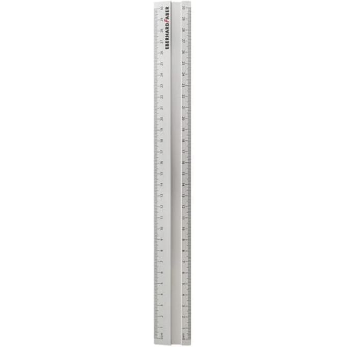 EBERHARD FABER Metalen liniaal, aluminium, 300 mm