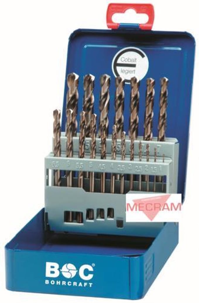Bohrcraft cobalt borenset HSS-E (Co5) 25-delig