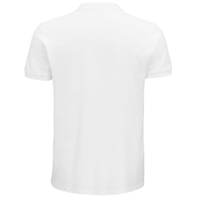 SOLS Heren Planet Pique Organisch Poloshirt (Wit)