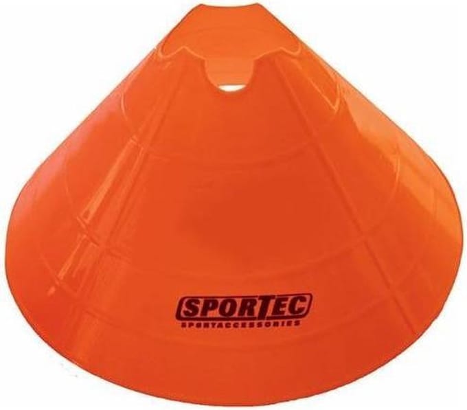 Sportec Afbakenbollen Groot Soft Plastic 10 Stuks Oranje