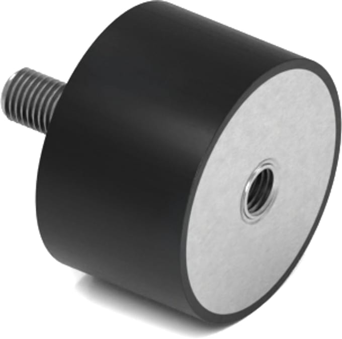 Rubbermagazijn - Trillingsdemper - Type B - 40x25mm - M8 - Set 10 stuks