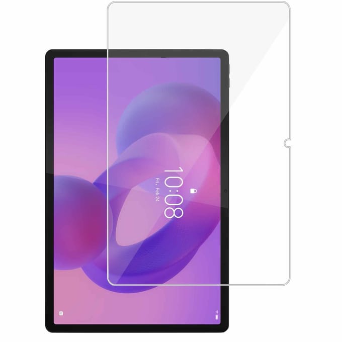 TechNow Screenprotector geschikt voor Lenovo Idea Tab Pro 12.7 Screenprotector - Gehard Glas - Rounded - Proteqt+