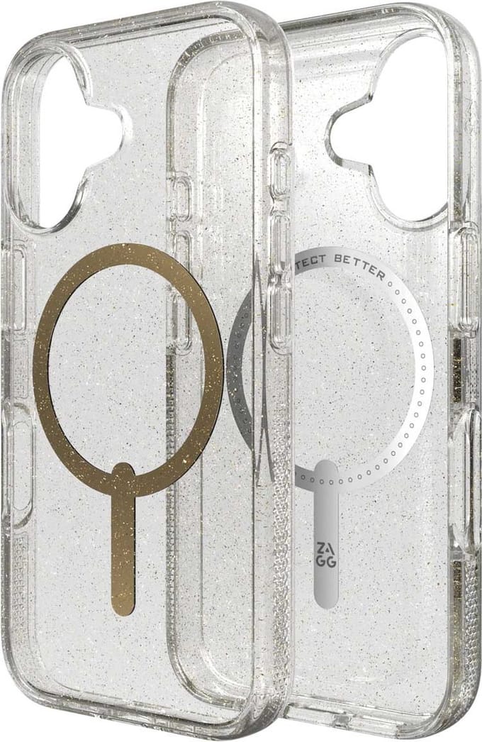 ZAGG - Milan Snap Mag geschikt voor iPhone 16 Hoesje - gold glitter