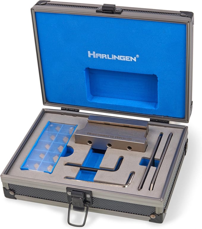 Harlingen Professionele Afsteekhouder met 2 en 3 mm Afsteekplaten