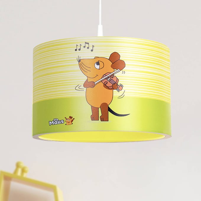 Elobra Hanglamp 25/40 muis, geel, E27, 1-lamp, kunststof