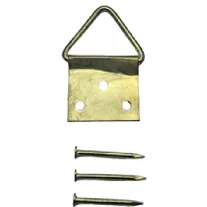 Sencys Muurhaakje Voor Schilderij Vermessingd - 20x20mm - Goud - 10 Stuks